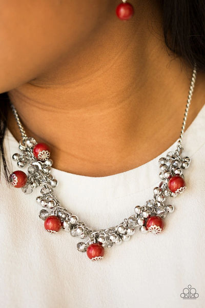Paparazzi - A Pop Of Posh - Red Necklace #4234