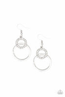 Regal Refinery - White - Paparazzi Earrings