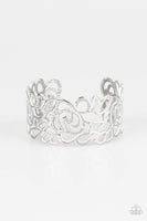 Victorian Gardens - White - Paparazzi Cuff Bracelet #4885