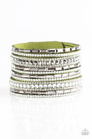Wham Bam Glam - Green - Paparazzi Snap Bracelet