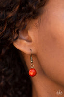 You The GLAM! - Orange - Paparazzi Necklace #4685
