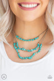 Paparazzi - Eco Goddess - Blue Necklace