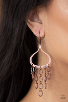 Total Net Revenue - Copper - Paparazzi Earrings #5046 (D)