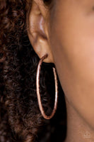 Rural Rambler - Copper - Paparazzi Hoop Earrings 4727(D)