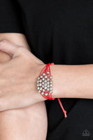 Paparazzi - Without Skipping A BEAD - Red Cord Sliding Knot Bracelet