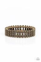 Paparazzi "Rise With The Sun" - Brass Stretchy Bracelet
