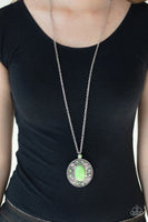 Sunset Sensation - Green - Paparazzi Necklace #147 (D)