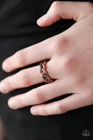 Step Up To The PLAIT - Copper - Paparazzi Ring