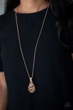 Paparazzi - Magic Potions - Rose Gold Necklace #2241 (D)