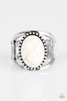 Canyon Cache - White - Paparazzi Ring