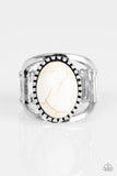 Canyon Cache - White - Paparazzi Ring