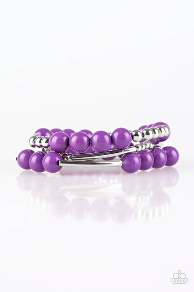 New Adventures - Purple - Paparazzi Stretchy Bracelet