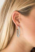 Big Winner - Black - Hoop Earrings Paparazzi #768 (D)