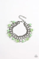 Paparazzi "Let Me SEA!" - Green Clasp Bracelet #3428 (D)