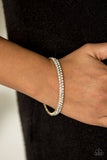 Decked Out In Diamonds - Gold Bangle Bracelet #2122 (D)