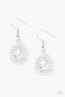 Paparazzi - Star-Crossed Starlet - White Earrings