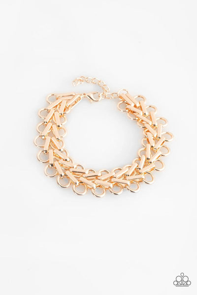 Atlanta Attitude - Rose Gold - Paparazzi Clasp Bracelet