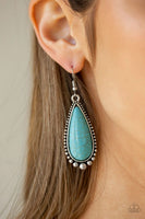 Desert Quench - Blue - Paparazzi Earrings