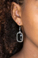 Downtown Dapper - Black - Paparazzi Earrings