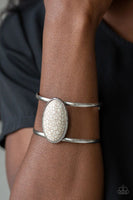 Desert Empress - White - Paparazzi Cuff Bracelet