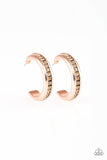 Paparazzi - 5th Avenue Fashionista - Copper Hoop Earrings