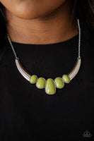 A BULL House - Green - Paparazzi Necklace