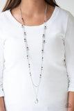 Ultrawealthy - Purple - Paparazzi Lanyard Necklace #3896 (D)