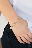 Braided Twilight - Gold - Paparazzi Clasp Bracelet