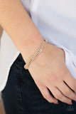 Braided Twilight - Gold - Paparazzi Clasp Bracelet