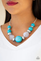 Daytime Drama - Blue - Paparazzi Necklace #292(d)