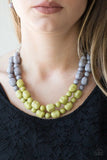 Island Excursion - Green - Paparazzi Necklace #1252 (D)