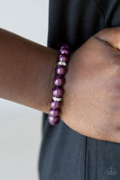Exquisitely Elite - Purple - Paparazzi Stretchy Bracelet