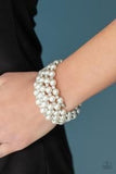 Rich Royal - White - Paparazzi Coil Bracelet