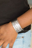 Wire Warrior - Silver - Paparazzi Cuff Bracelet