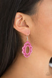 Mantras and Mandalas - Pink - Paparazzi Earrings #470 (D)