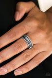 Safari Shimmer - Silver - Paparazzi Ring
