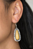 Cruzin Colorado - Yellow - Paparazzi Earrings