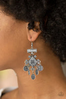 Unexplored Lands - Silver - Paparazzi Earrings #883 (D)