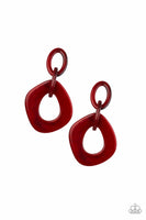 Torrid Tropicana  - Red - Paparazzi Post Acrylic Earrings