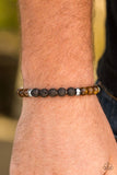 Paparazzi - Easygoing - Brown Stretchy Bracelet 2919(D)