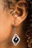 See You In Court - Black - Paparazzi Earrings #4812 (D)