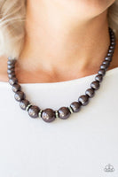 Party Pearls - Black - Paparazzi Necklace #3903
