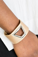 Power Play - Gold - Paparazzi Snap Bracelet