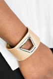 Power Play - Gold - Paparazzi Snap Bracelet