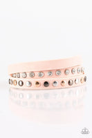 Catwalk Casual - Pink - Paparazzi Bracelet Snap Double Wrap