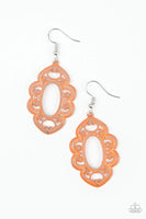 Mantras and Mandalas - Orange - Paparazzi Earrings