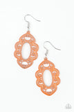 Mantras and Mandalas - Orange - Paparazzi Earrings