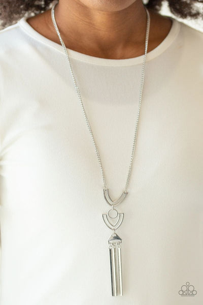 Confidently Cleopatra - Silver - Paparazzi Necklace