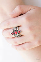 Outback Oasis - Red - Paparazzi Ring