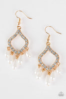 Divinely Diamond - Gold - Paparazzi Earrings